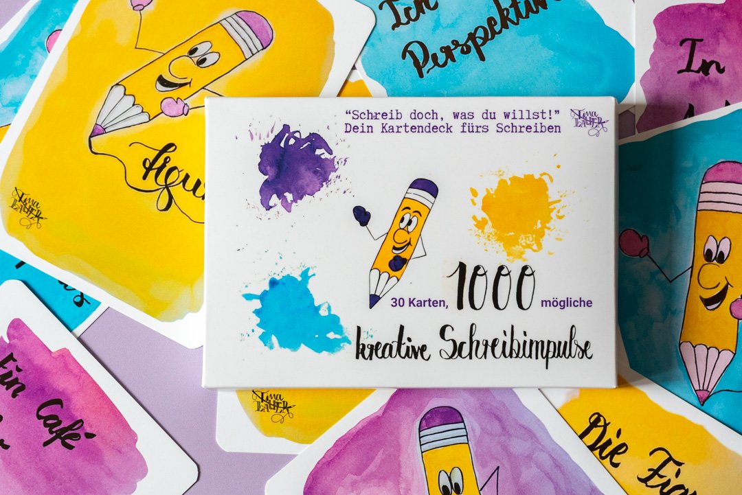 Kartendeck „Schreib doch, was du willst!“ mit 30 kombinierbaren Schreibkarten für kreative Schreibimpulse