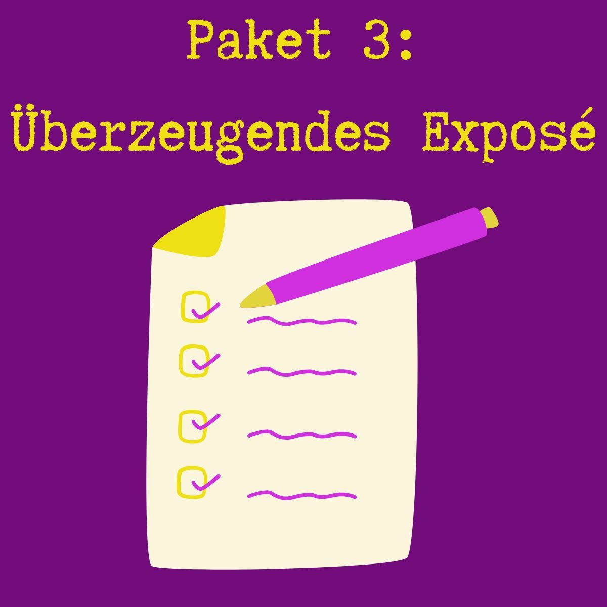 Paket 3 überzeugendes Exposé